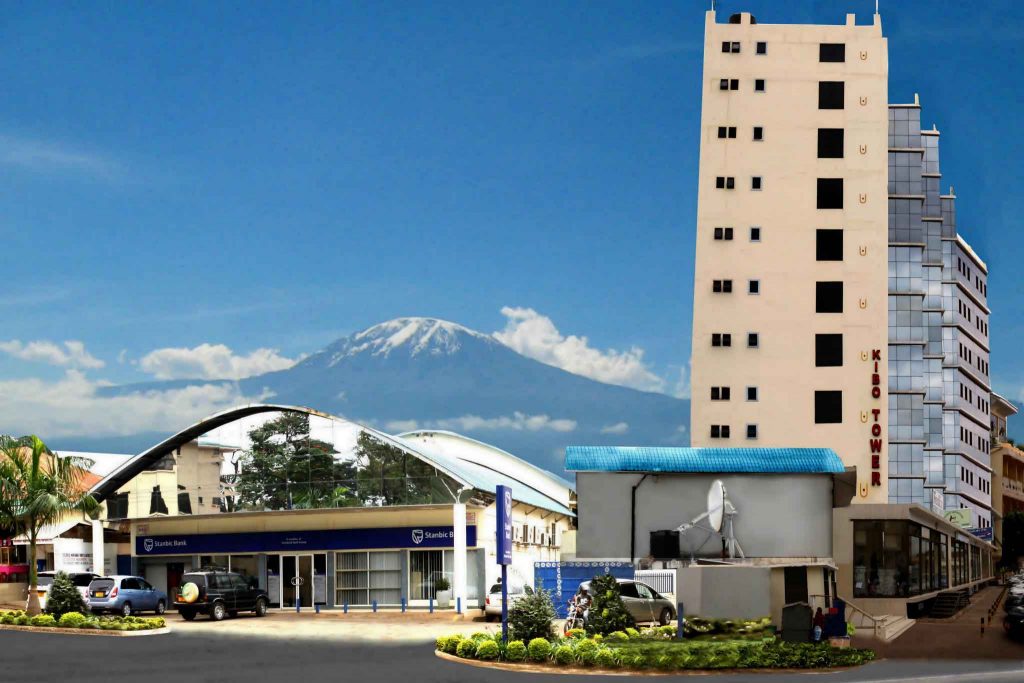 Building with an overlooking Moshi Mountain